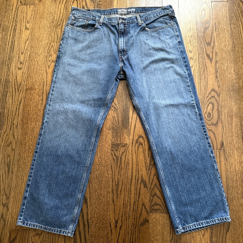 Signature Levi Strauss‎ Mens Relaxed Fit Jeans Blue Denim W42 L32